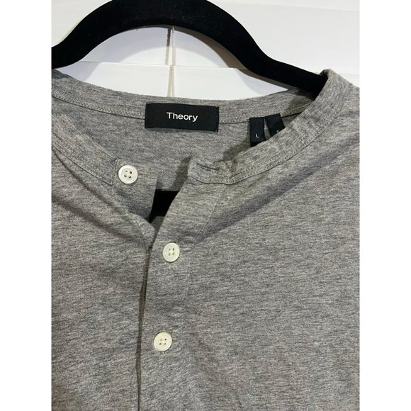 Theory Henley Long Sleeve TShirt - Size‎ L - Picture 2 of 4